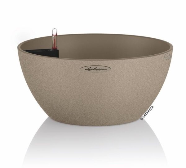 Lechuza lillepott Cubeto Stone 30x30x h13,5cm liivabeež