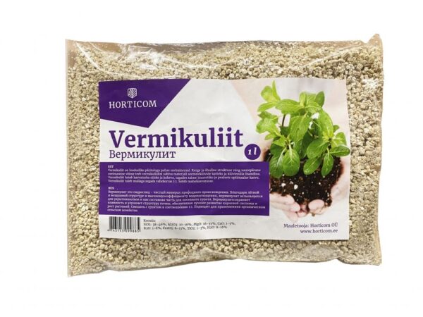 Horticom Vermikuliit 1L 2-4mm
