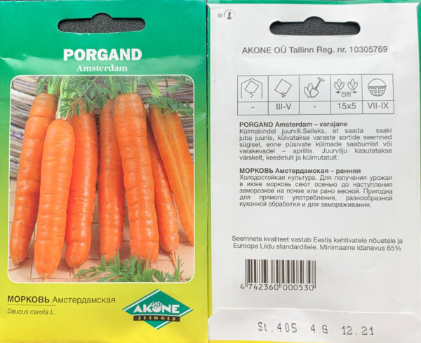 Porgand 'Amsterdam' 4g