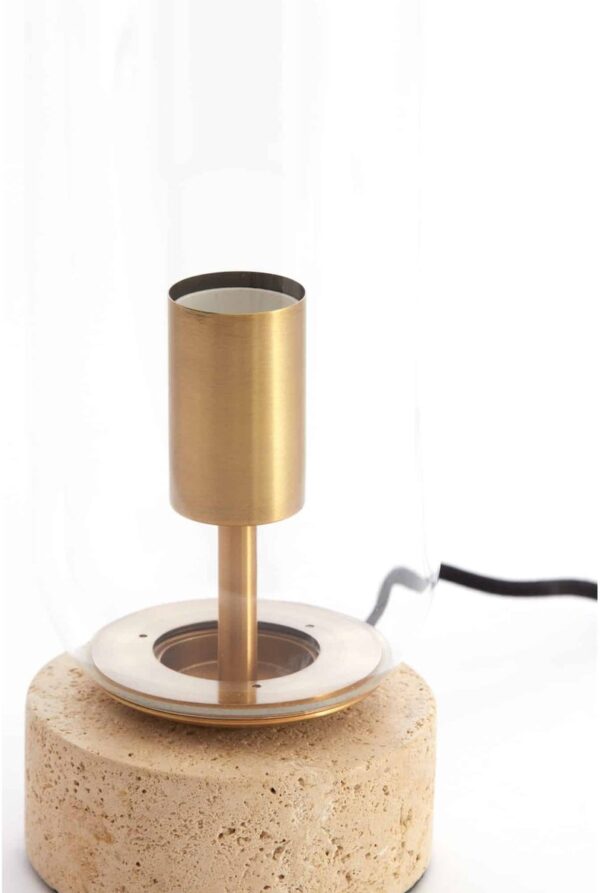 Laualamp Rylano kuldne, läbipaistev klaas Ø12x h35cm