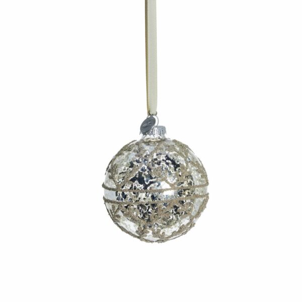 Klaaskuul Perline antiik hõbe Ø8cm