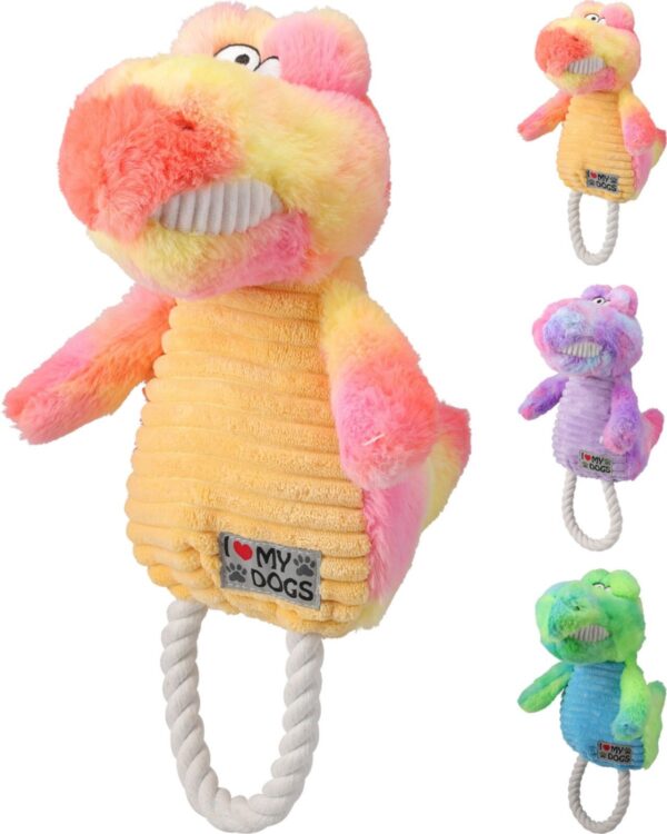 Mänguasi koerale Dino, värvivalik 1tk, 40x25x h26cm