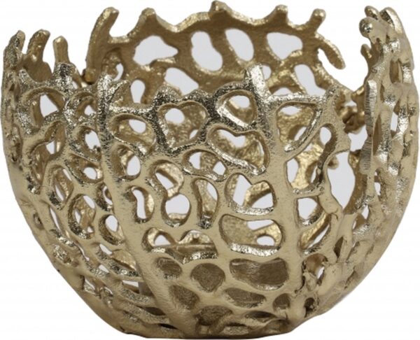 Küünlahoidja Sabela kuldne Ø12x h10cm