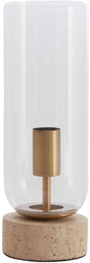 Laualamp Rylano kuldne, läbipaistev klaas Ø12x h35cm