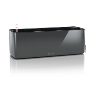 Lechuza lillepott Cube Glossy Triple 14x40x h13,5cm tumehall läikiv