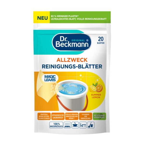 Üldpuhastusvahendi lehed Summer Lemon 20tk/pk