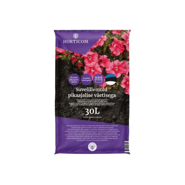 Horticom Suvelillemuld pikaajalise väetisega 30L