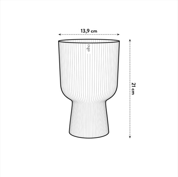 Lillepott Vibes Fold Ø14x h21cm valge