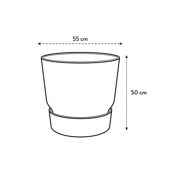 Lillepott Greenville Ø55x h50cm leheroheline