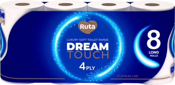 Tualettpaber Dream Touch 8 rulli, 4-kihiline