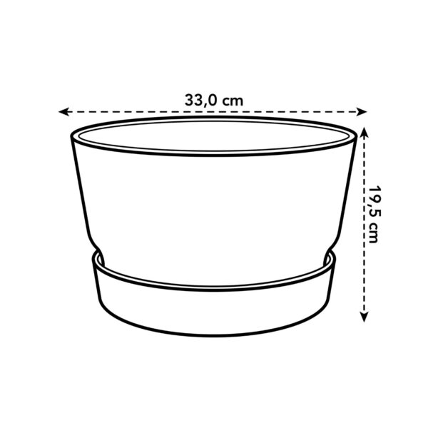 Istutuskauss Greenville Ø33x h19cm liivahall