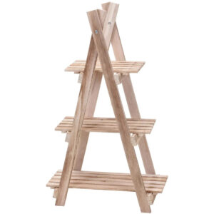 Lillepostament 3-tasandit h86cm puidust pruun