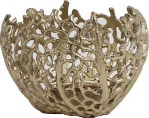 Küünlahoidja Sabela kuldne Ø12x h10cm