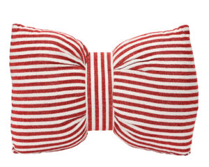 Dekoratiivpadi triibuline lips punane 60x40x h10cm