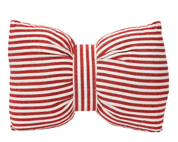 Dekoratiivpadi triibuline lips punane 60x40x h10cm