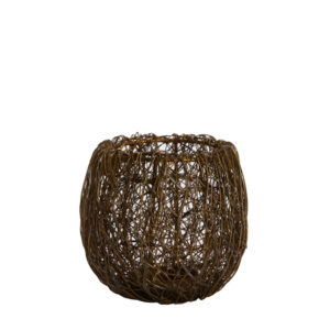 Küünlahoidja Sabana pruun Ø11x h10cm