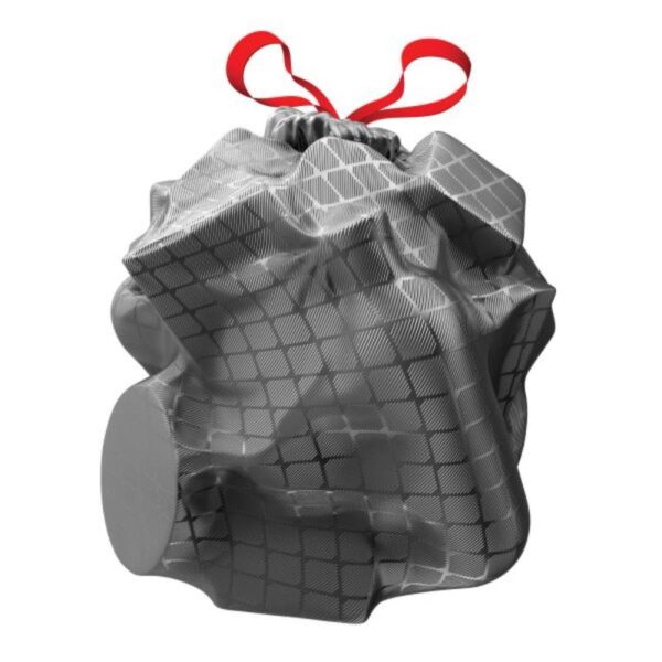 Prügikott eriti tugev nööridega FLEXY 60L, kärjemustriga, 10tk/pk