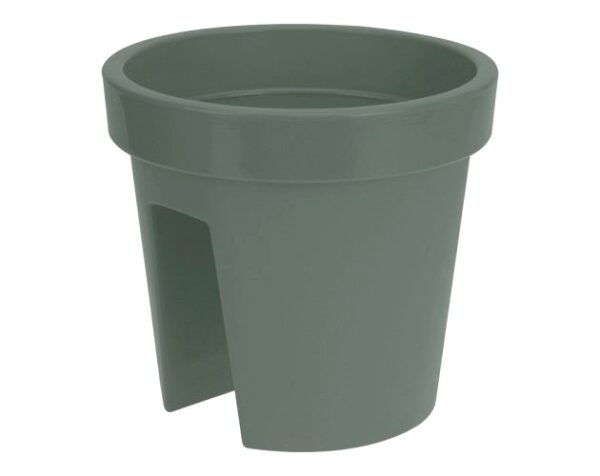 Rõdupott äärele Ø28x h25cm roheline