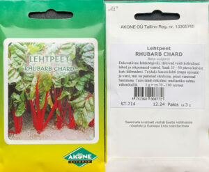 Lehtpeet ‘Rhubarb Chard 3g’