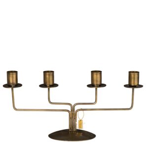 Küünlajalg Stylish kuldne 28,7x h14,2x Ø10cm