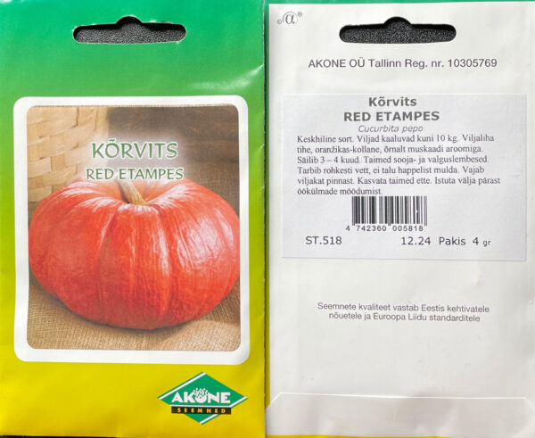 Suurev. kõrvits 'Rouge Vif d'Etampes' 4g