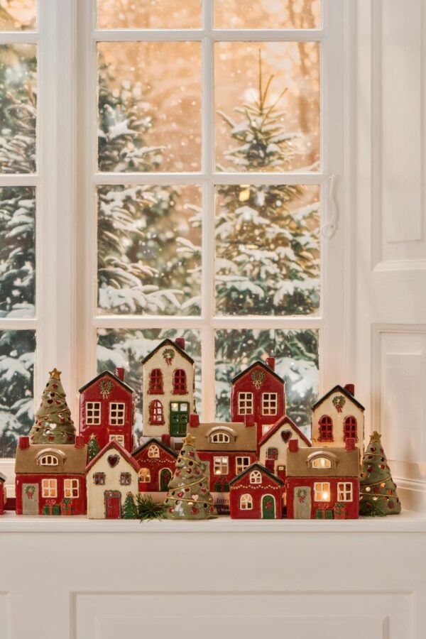 Küünlahoidja Maja Stillenat kreem 7,7x10x h19cm