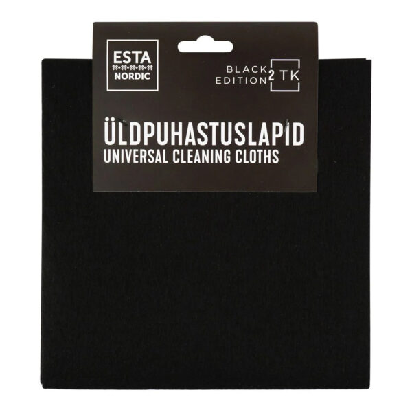 Üldpuhastuslapid Nordic Black Edition 38x38cm 2tk/pk