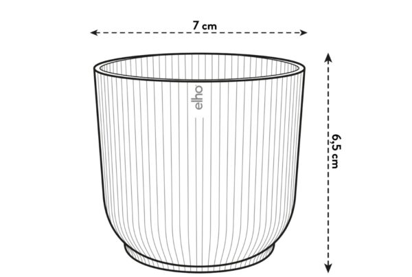 Lillipott Vibes Fold Mini Ø7x h7cm siidine valge