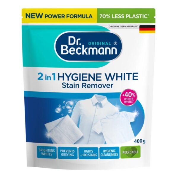 Plekieemalduspulber valgele pesule Hygiene White 2in1 400g