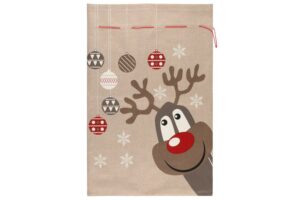 Kinkekott põdraga kangast pruun 60x90cm