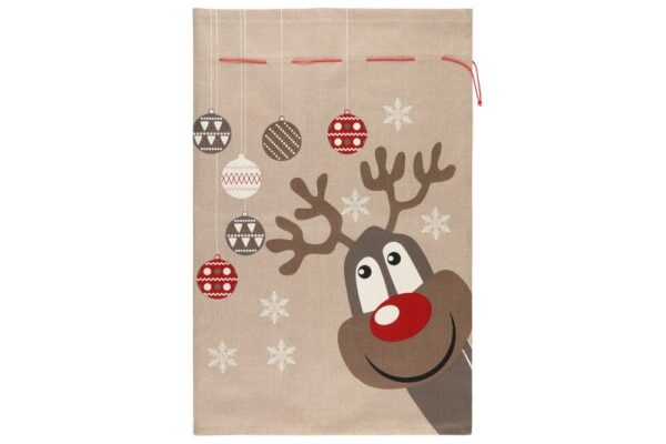 Kinkekott põdraga kangast pruun 60x90cm