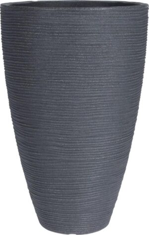 Õuepott Ribbed Ø28x h43cm tumehall