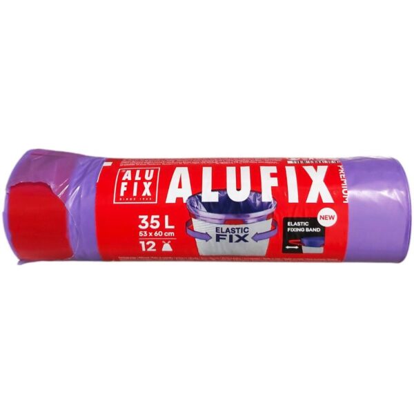 Prügikotid Elastic Fix 53x60cm 35L, lilla,12tk/pk