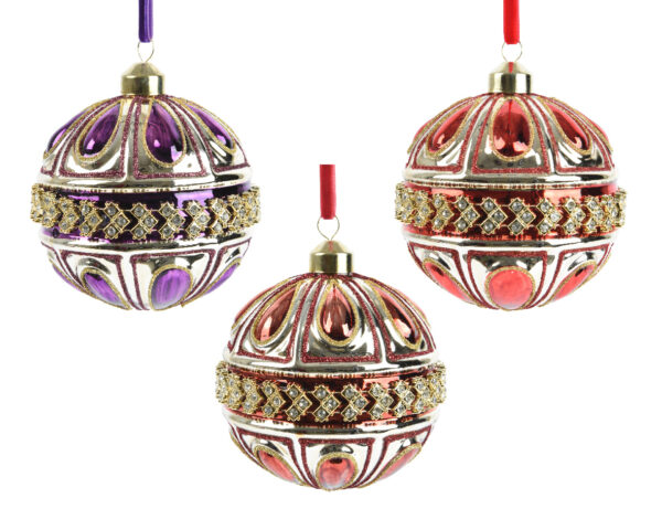 Klaaskuul kivikestega Ø10cm värvivalik 1tk