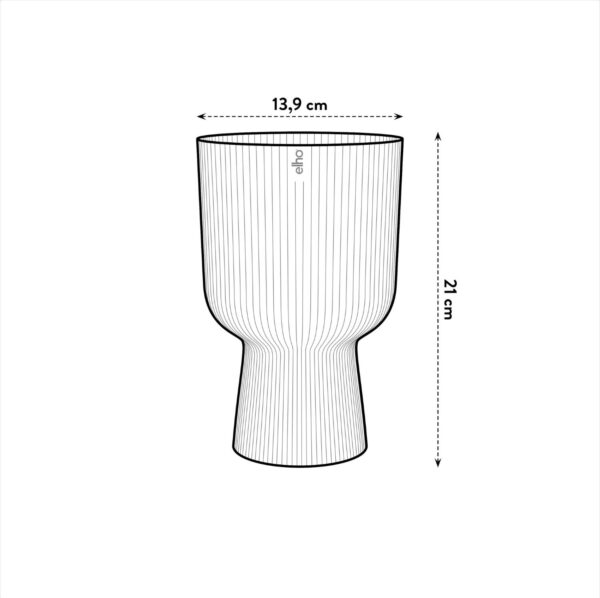 Lillepott Vibes Fold Coupe Ø14x h21cm sügavsinine