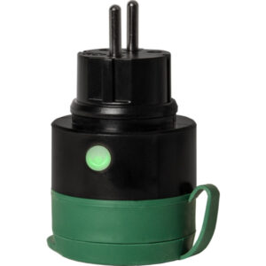 Pistikupesa Smart must IP44 5,68×5,68x h9,69cm