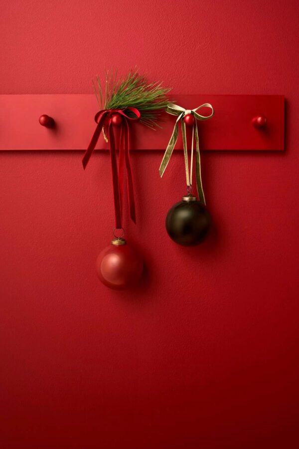 Klaaskuul matt punane Ø7,6x h10cm