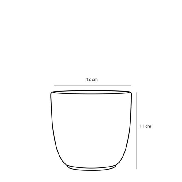 Lillepott Tusca Ø12x h11cm tumesinine