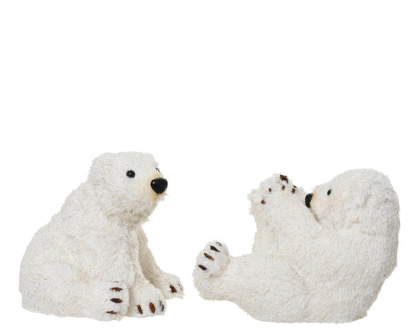 Dekoratsioon jääkaru valge 17x17x h17cm erinevad 1tk