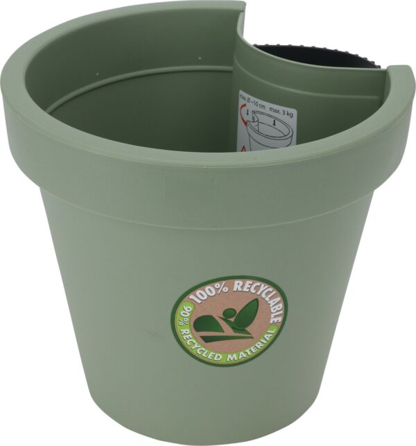 Lillepott EK vihmaveetorule 23,5x h21cm roheline