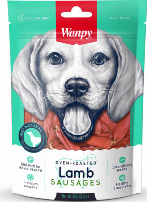 Maius koerale Wanpy ahjus röstitud lambalihavorstid 100g