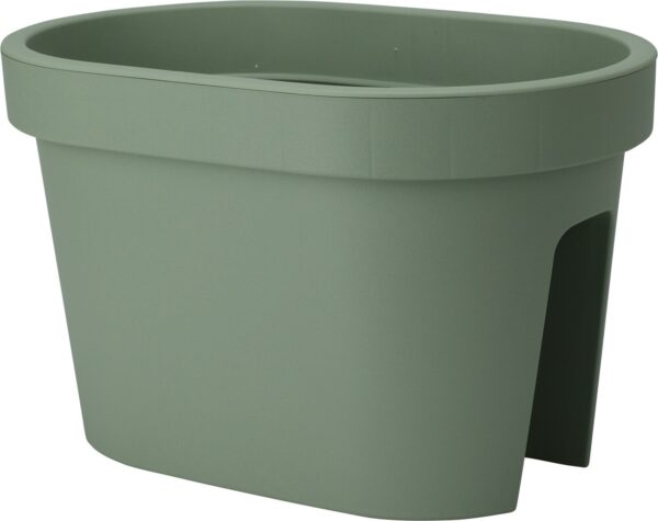Rõdupott äärele 27x40x h25cm roheline