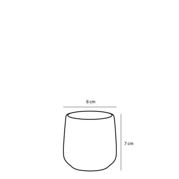 Lillepott Amber Ø8x h7cm matt tumehall
