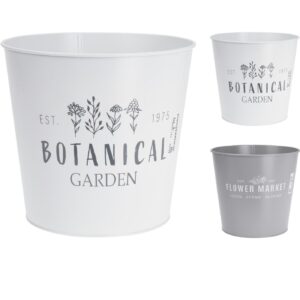 Lillepott metallist Ø22x h20cm, värvivalik 1tk