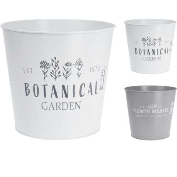 Lillepott metallist Ø22x h20cm, värvivalik 1tk