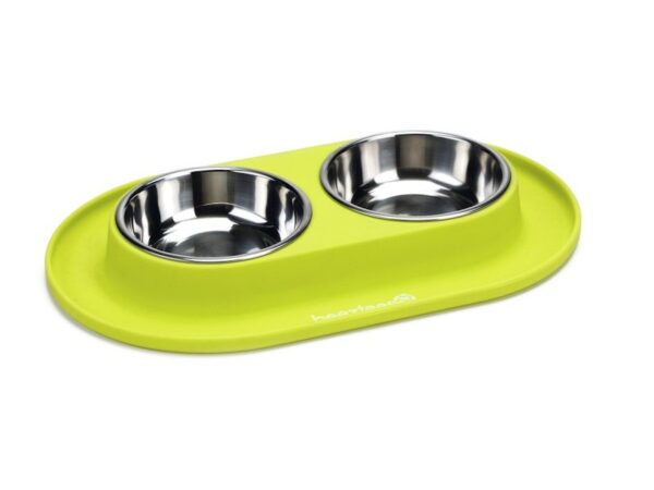 Sööginõu kassile Indox roheline 2x125ml 31x19x3,5cm