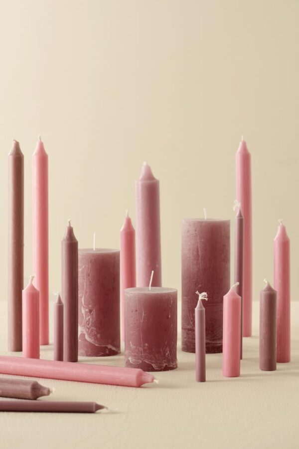 Antiikküünal Celia vanaroosa 29cm