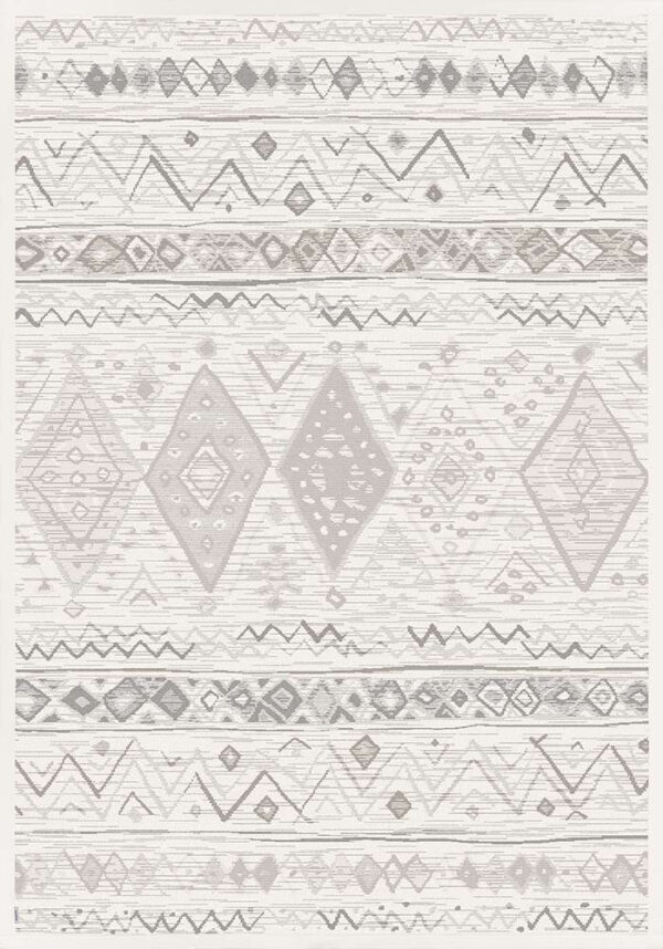 Kahepoolne vaip Narma Mooste valge 140x200cm