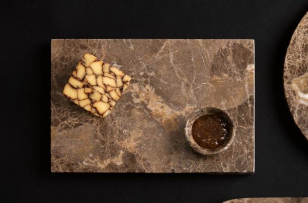 Maku kauss pruun marmor Ø7x h3cm