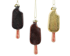 Kuuseehe klaasist pulgajäätis 3,8×2,1x h11,2cm erinevad 1tk